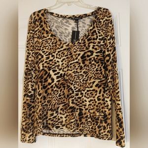 INC Leopard Print top, NWT